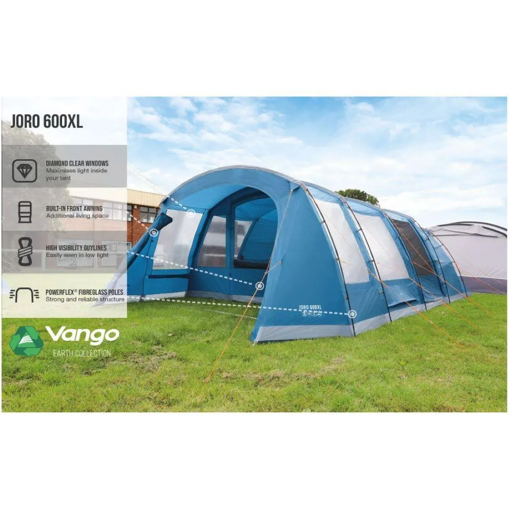 Vango Joro 600XL Tent - 6 Person Poled Family Tent