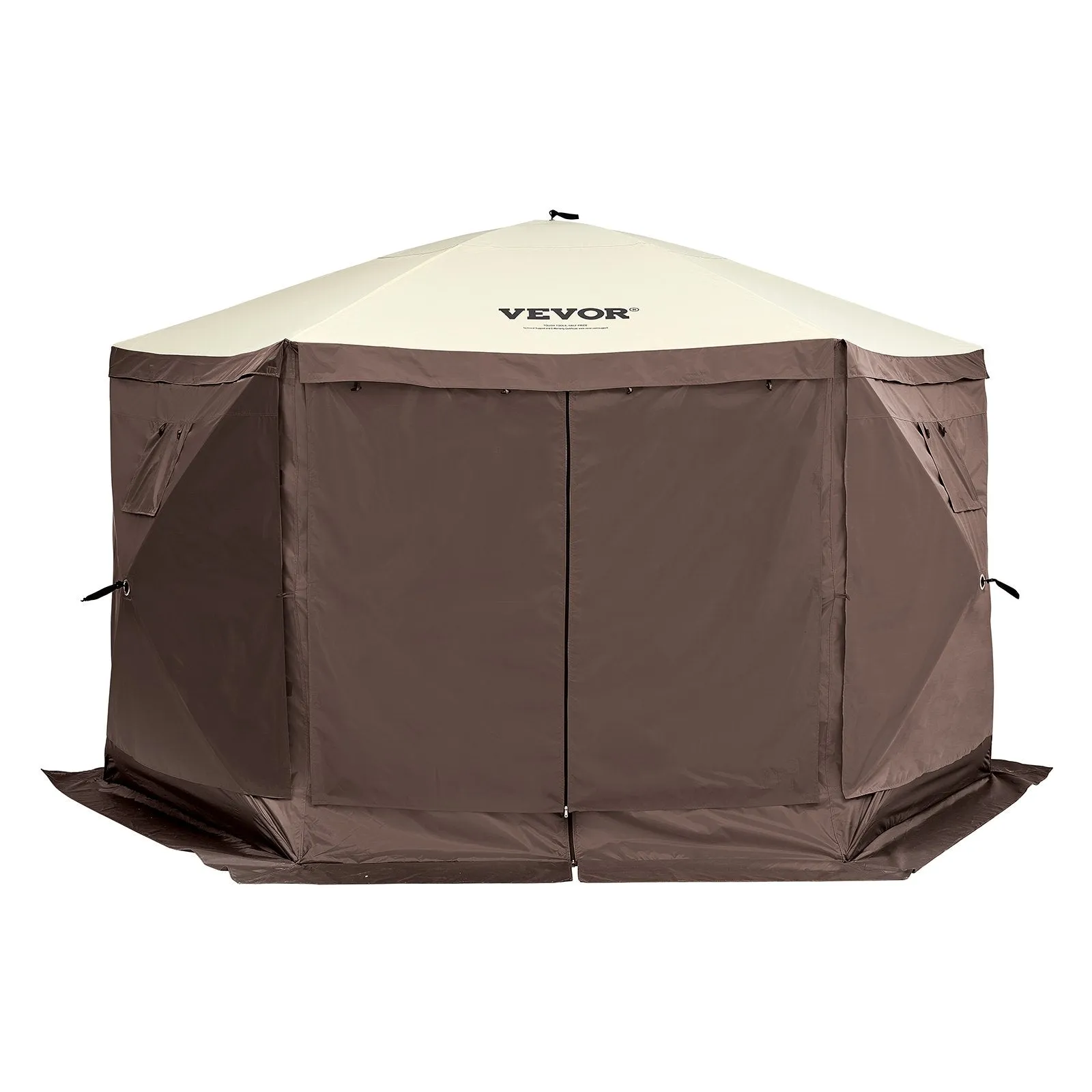 Vevor Pop Up Gazebo Tent 6 Sided Canopy with Privacy Windows 11.5' x 11.5' New