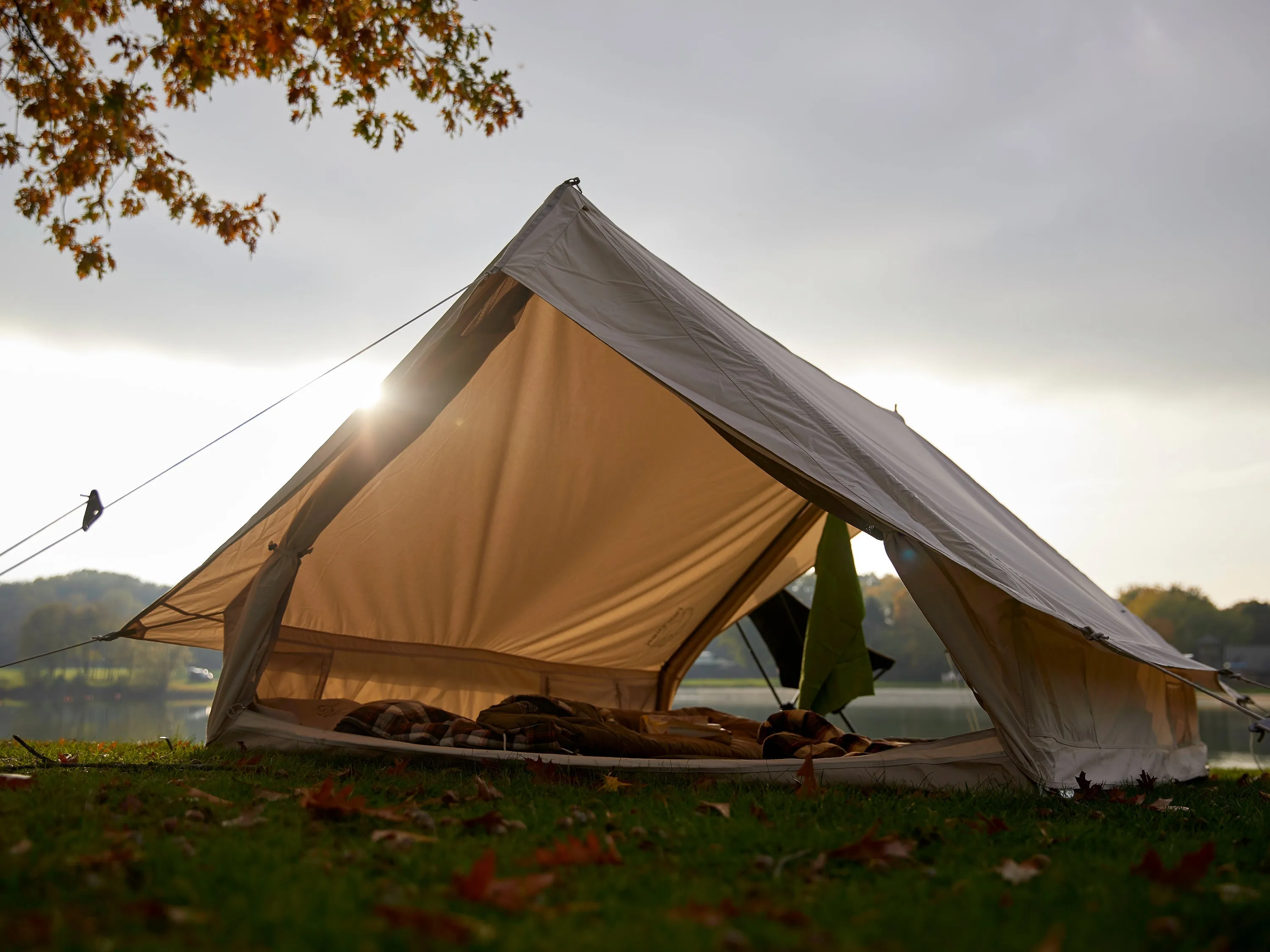 Vimur 5.6 m² glamping tent - 4 person - Natural