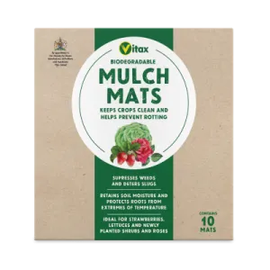 Vitax Biodegradable Mulch Mats For Strawberries, Lettuces & New Shrubs - 10 Mats