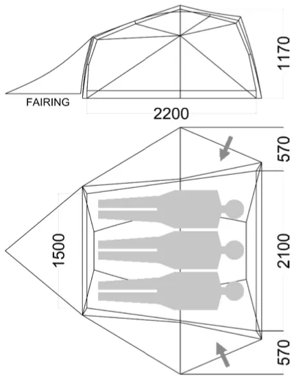 Wilderness Equipment Space-3 Hiking Tent