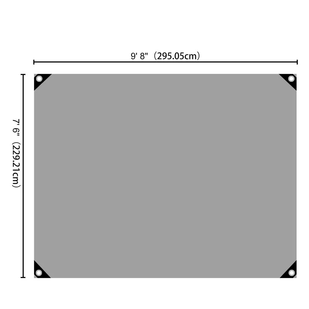 Yescom 8'x10' Heavy-Duty Poly Tarp Reinforced Canopy