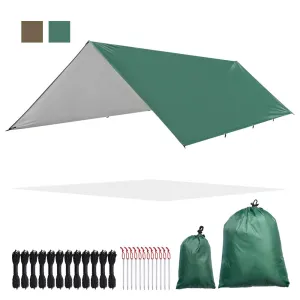 Yescom Camping Tarp Tent Footprint Shelter 10x13ft UV50  PU3,000mm